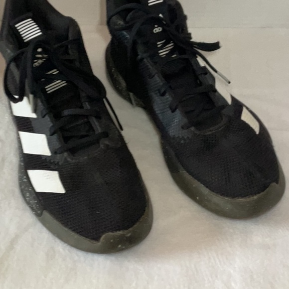 Adidas Black and White Athletic Shoes with Mesh Upper - Picture 1 of 8